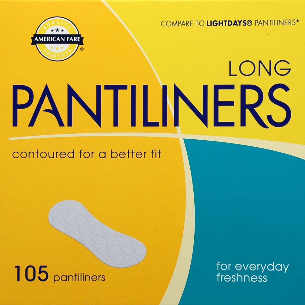 American Fare Long Pantiliners Box 105 Count