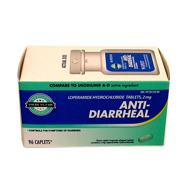 American Fare Anti-diarrheal Loperamide 96 Count Pack 22480