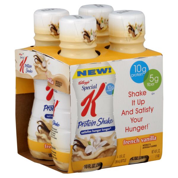 Kellogg's Special K Protein Shake, French Vanilla, 4 - 10 fl oz (296 ml) bottles [40 fl oz (1.18 lt)] at Kmart.com