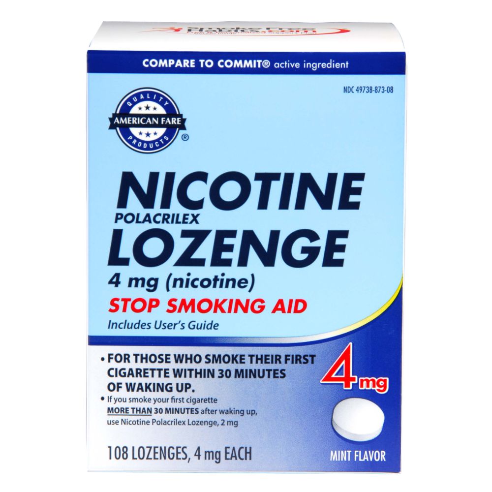 American Fare Stop Smoking Lozenge Mint 4 mg 108 Count at Kmart.com