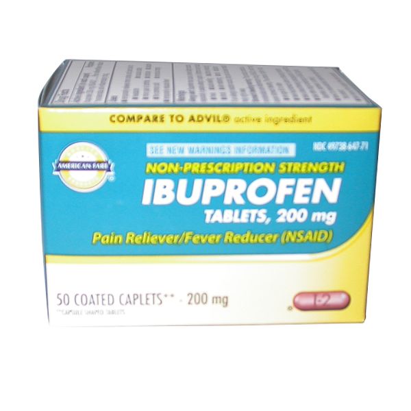 American Fare Ibuprofen Pain Reliever Fever Reducer 200 Mg Coated 64771