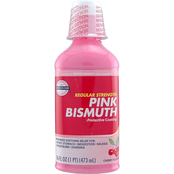 American Fare Regular Strength Pink Bismuth Cherry 16 Fluid Ounce 117019