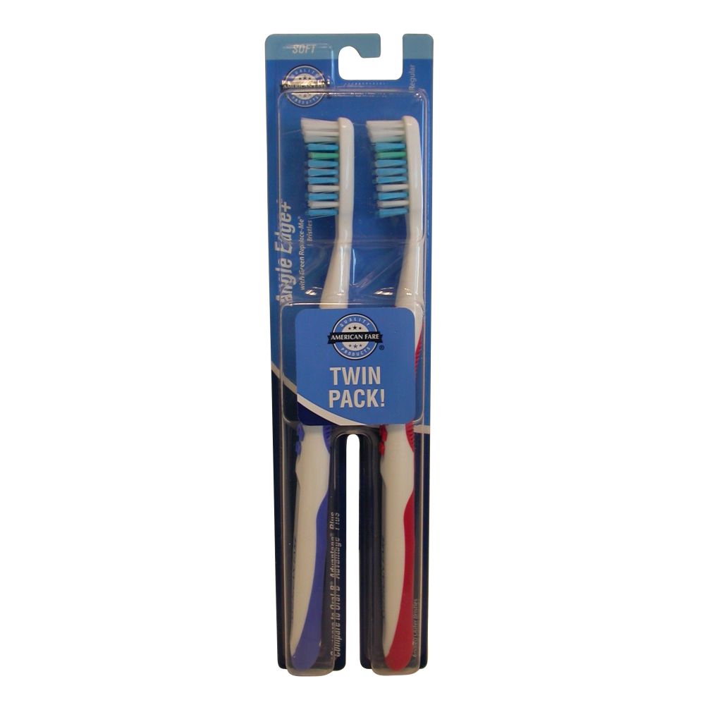 American Fare Angled Edge Toothbrush, Soft -