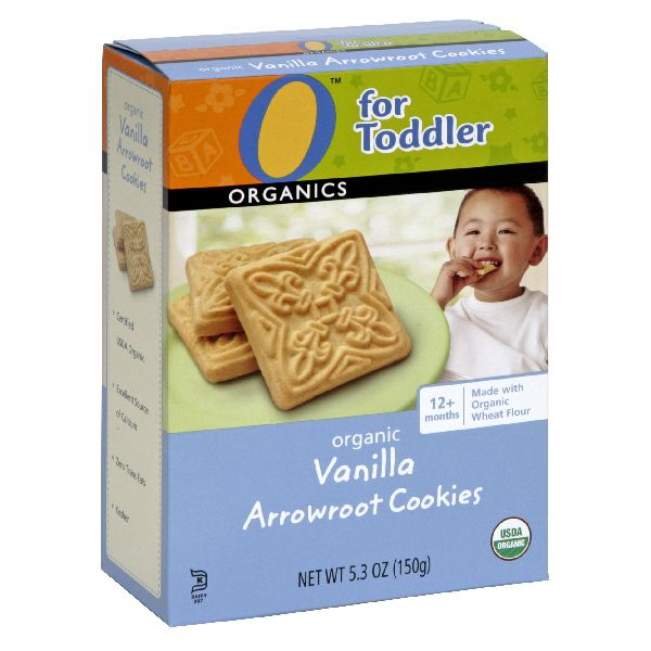 O Organics For Toddler Organic Arrowroot Cookies, Vanilla, 5.3 oz (150 g) at Kmart.com