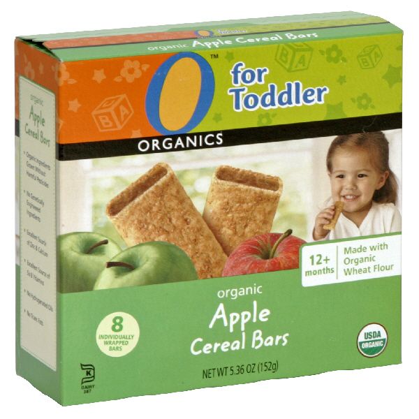O Organics For Toddler Organic Cereal Bars, Apple , 5.36 oz (152 g) at Kmart.com