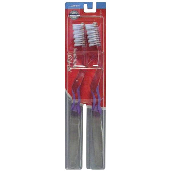 American Fare All Pro Whitening Toothbrush Soft 2 Pack 102344103