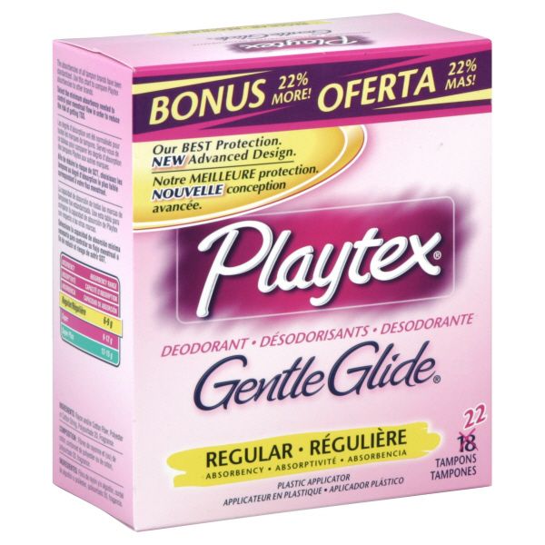 Playtex Gentle Glide Tampons, Regular Absorbency, Deodorant, 22 tampons at Kmart.com