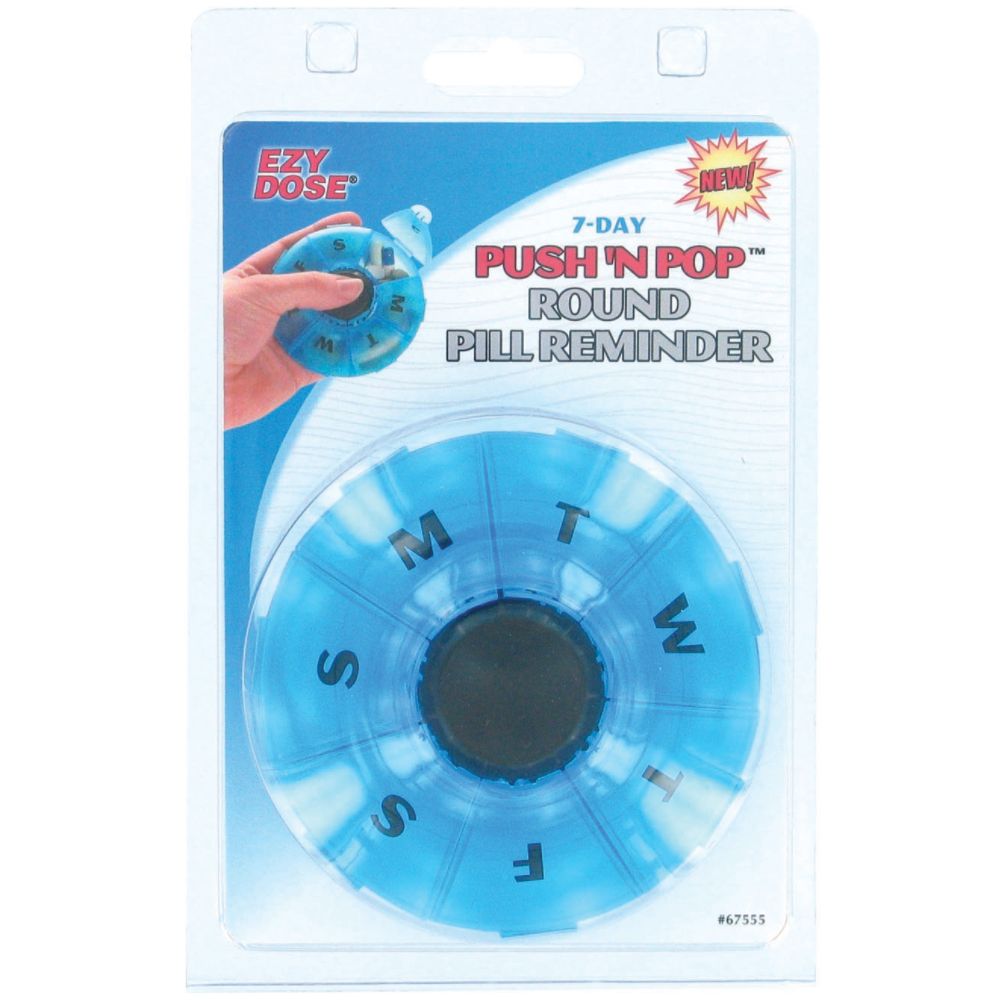 Ezy-Dose 7 Compartment Push N Pop Round Vitamin Organizer at Kmart.com