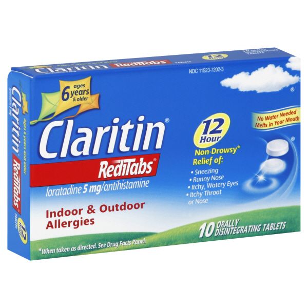 Claritin RediTabs Indoor & Outdoor Allergies, 5 mg, Orally Disintegrating Tablets, 10 tablets at Kmart.com