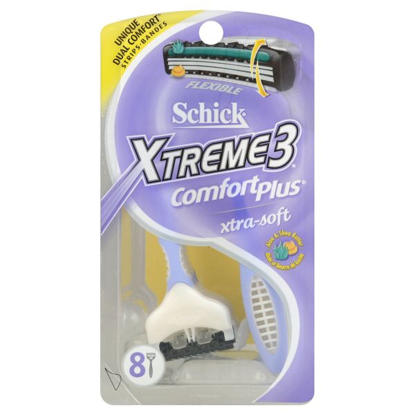 Schick Xtreme3 Comfort Plus Razors, Xtra-Soft, 8 razors at Kmart.com