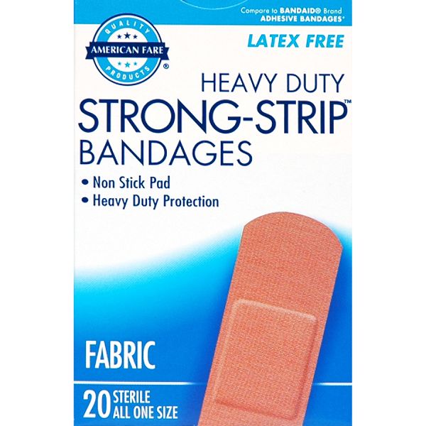 American Fare Heavy Duty Strong Strip Bandages Fabric Standard Size 49983911