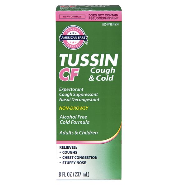 American Fare Tussin Cf 8 Fluid-ounce      31817