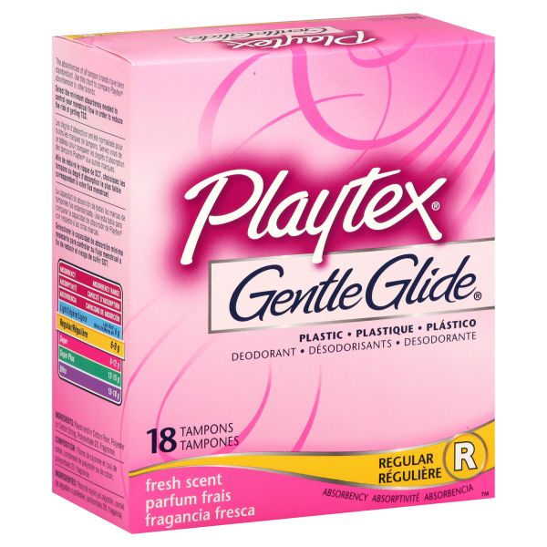 Playtex Gentle Glide Tampons, Plastic, Regular Absorbency, Fresh Scent Deodorant, 18 tampons at Kmart.com