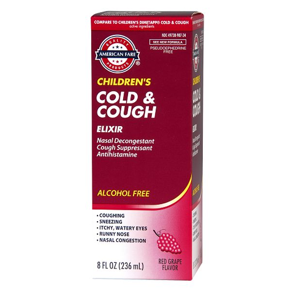 American Fare Cold/allergy Grape 8 Fluid-ounce 98734