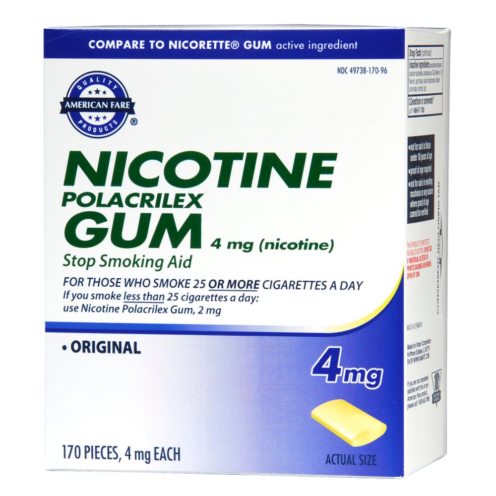 American Fare Stop Smoking Gum Original 4 mg 170 Count at Kmart.com