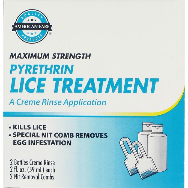 American Fare Maximum Strength Pyrethrin Lice Treatment A Cr me 68050014