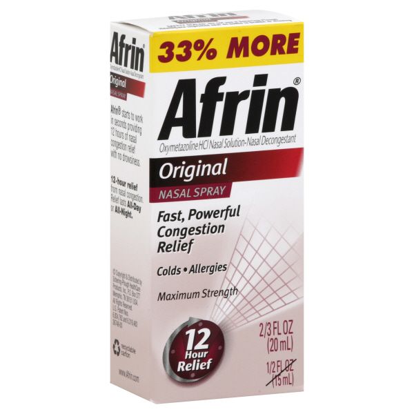 Afrin Nasal Spray, Maximum Strength, Original, 0.67 oz (20 ml) at Kmart.com