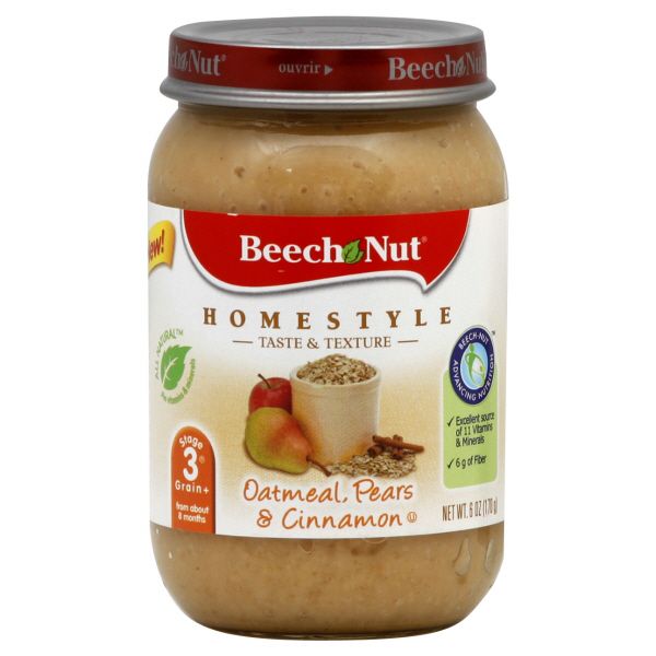 Beech-Nut Homestyle Oatmeal, Pears & Cinnamon, Stage 3, 6 oz (170 g) at Kmart.com