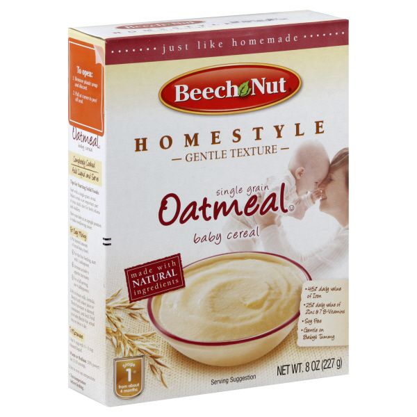 Beech-Nut Homestyle Baby Cereal, Single Grain Oatmeal, Stage 1 (from About 4 Months), 8 oz (227 g) at Kmart.com