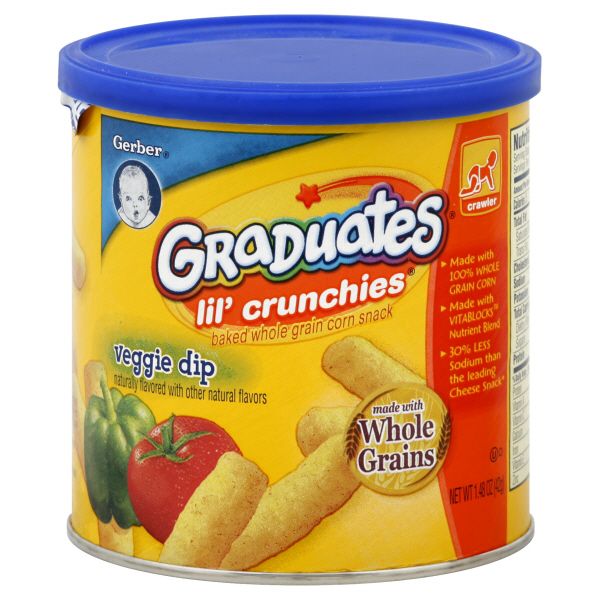 Gerber Graduates Lil' Crunchies, Veggie Dip, 1.48 oz (42 g)