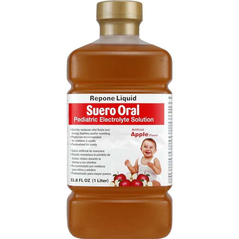 Suero Repone Liquid Pediatric Electrolyte Artificial Apple Flavors 33.8 Fluid Ounce at Kmart.com
