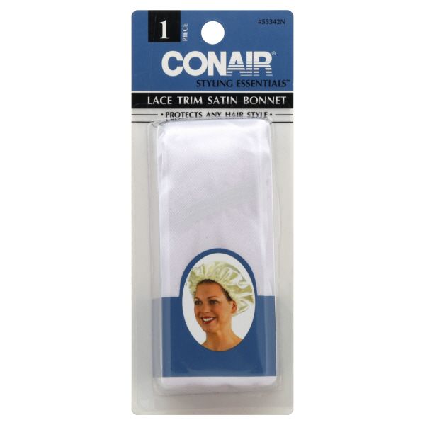 Conair&reg; Styling Essentials Satin Bonnet, Lace Trim, 1 bonnet at Kmart.com