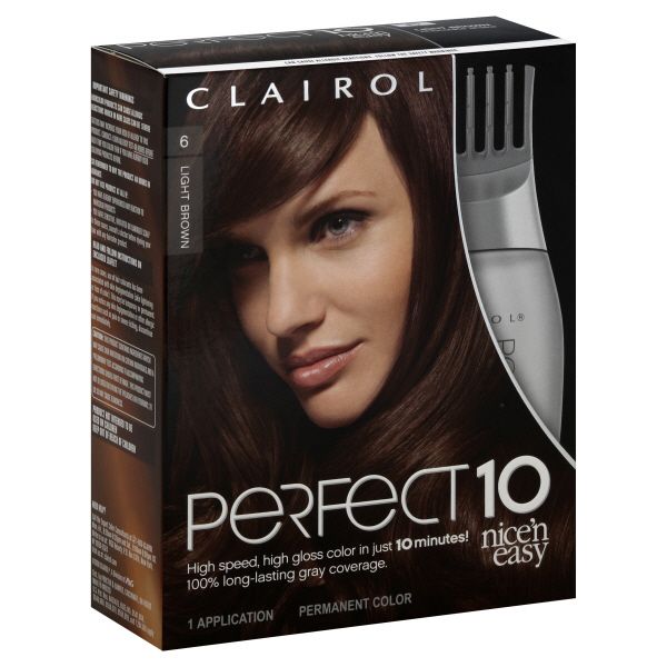 Clairol Nice 'N Easy Perfect 10 Permanent Color, Light Brown 6, 1 application at Kmart.com