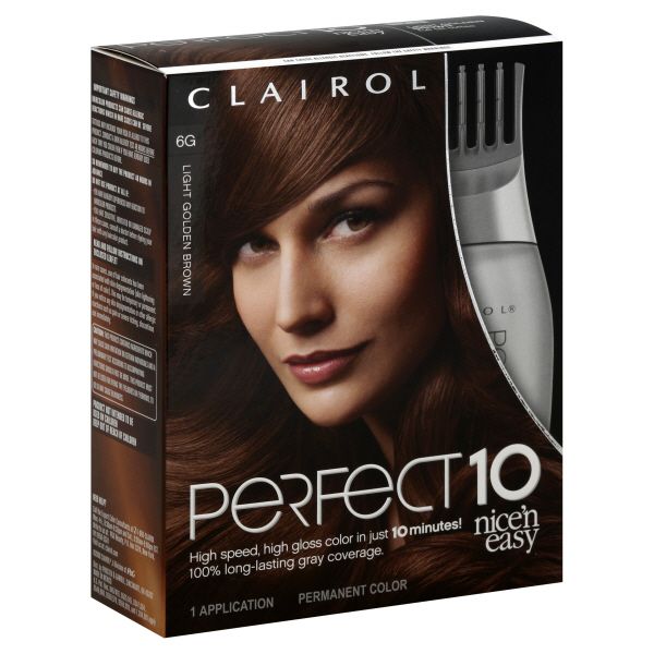 Clairol Nice 'N Easy Perfect 10 Permanent Color, Light Golden Brown 6G, 1 application at Sears.com