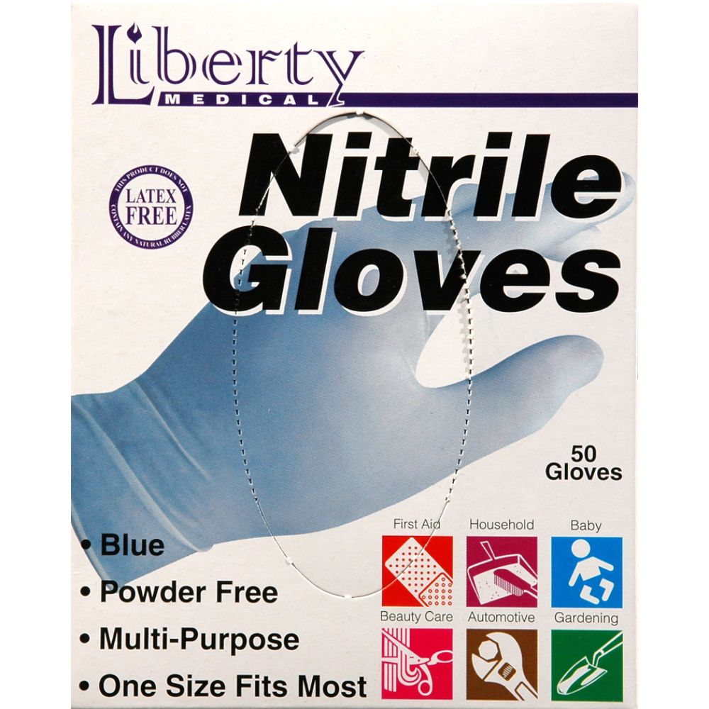 Liberty Medical Nitrile Gloves 50 Count at Kmart.com