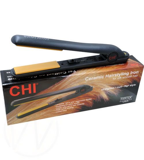 CHI CHI Hairstyling Iron, Ceramic, for Silk Smooth Hair, 1 iron. Very Good