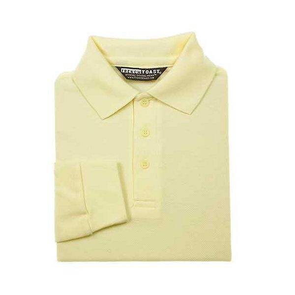 French Toast School Uniforms Unisex Long Sleeve Pique Polo Shirt With