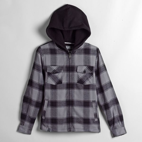 Top Heavy Boys 8 20 Dugger Flannel Shirt Jacket