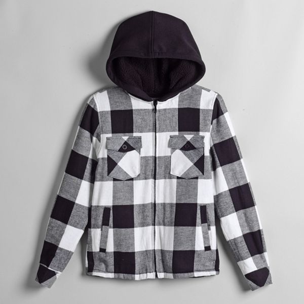 Top Heavy Boys 8 20 Flannel Lined Fleece With Sherpa Spiker