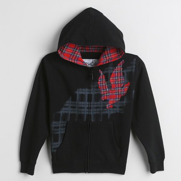 Top Heavy Boys 4 7 Long Sleeve Lined Hoodie With Flight Screen