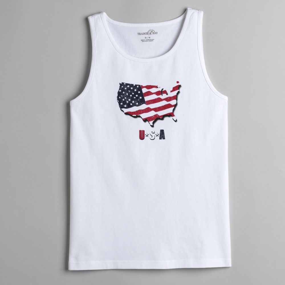 Trader Bay USA Flag Muscle Tee