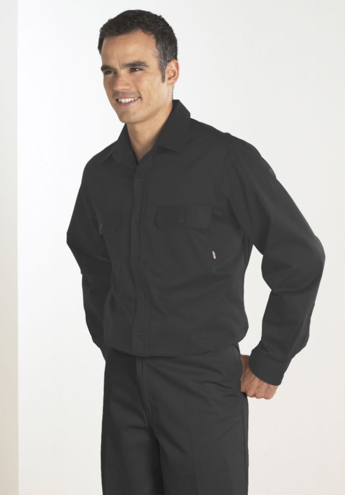 Craftsman Long Sleeve Twill Shirt with Teflon fabric protector