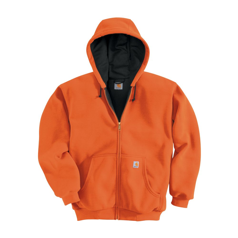 Carhartt Mens Thermal-Lined Hooded Zip-Front Sweatshirt