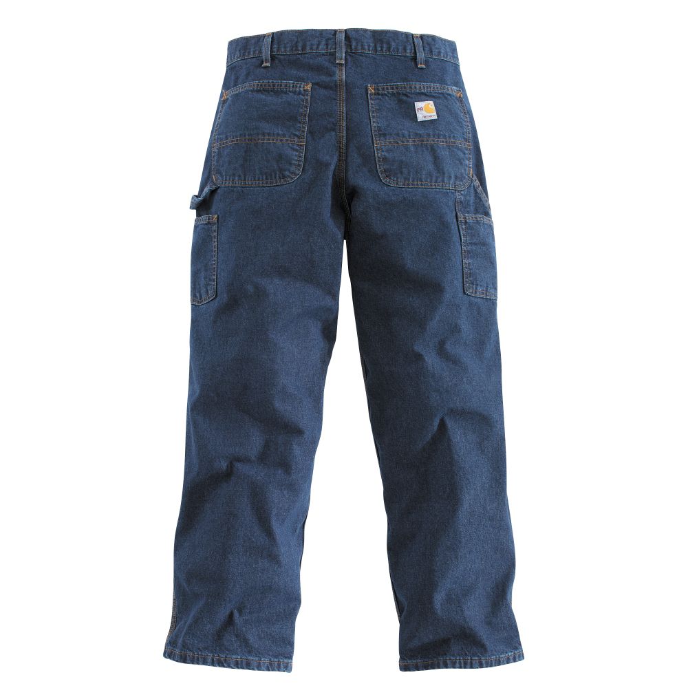 Carhartt Mens Flame-Resistant Denim Dungaree
