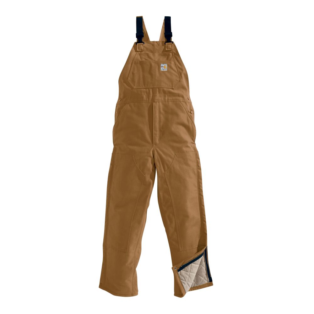 Men's Flame-Resistant Duck Bib Overall/Quilt Lined