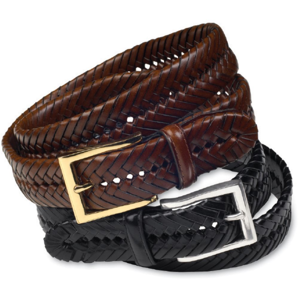 Harbor Bay Woven Leather Belt