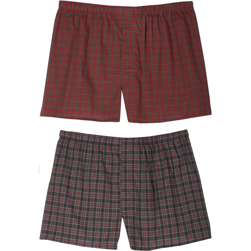 Harbor Bay Red Plaid Boxers at Sears.com