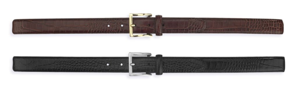 Menswear Crocodile Embossed Leather Belt at Kmart.com