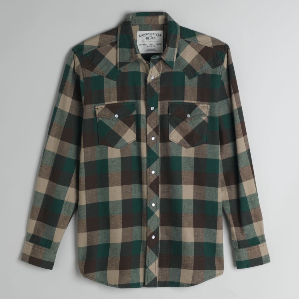 Canyon River Blues Young Men's Long Sleeve Flannel Shirt