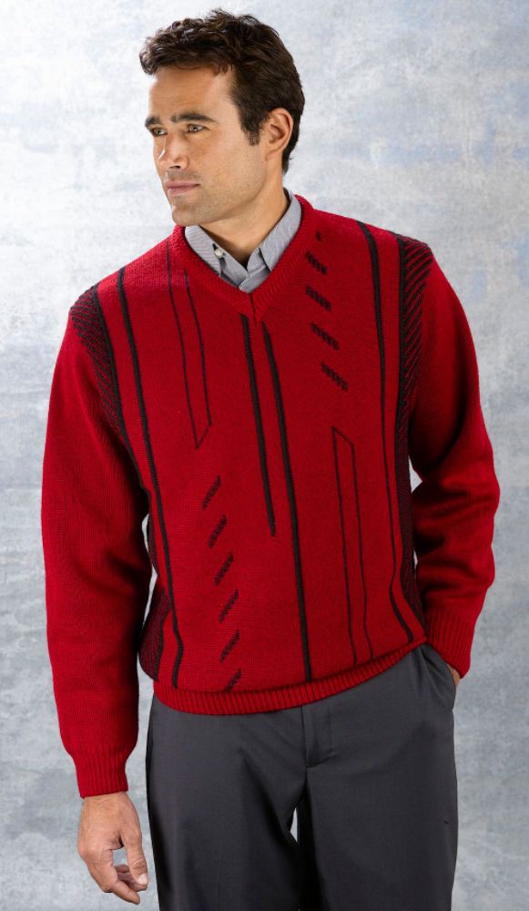Excelled Men's V-Neck Sweater