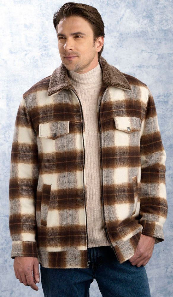 Excelled Men's Plaid Wool Jacket at Sears.com