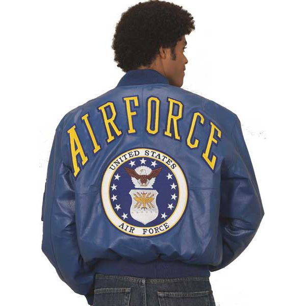 Excelled Men's Air Force Insignia Leather Jacket at Kmart.com