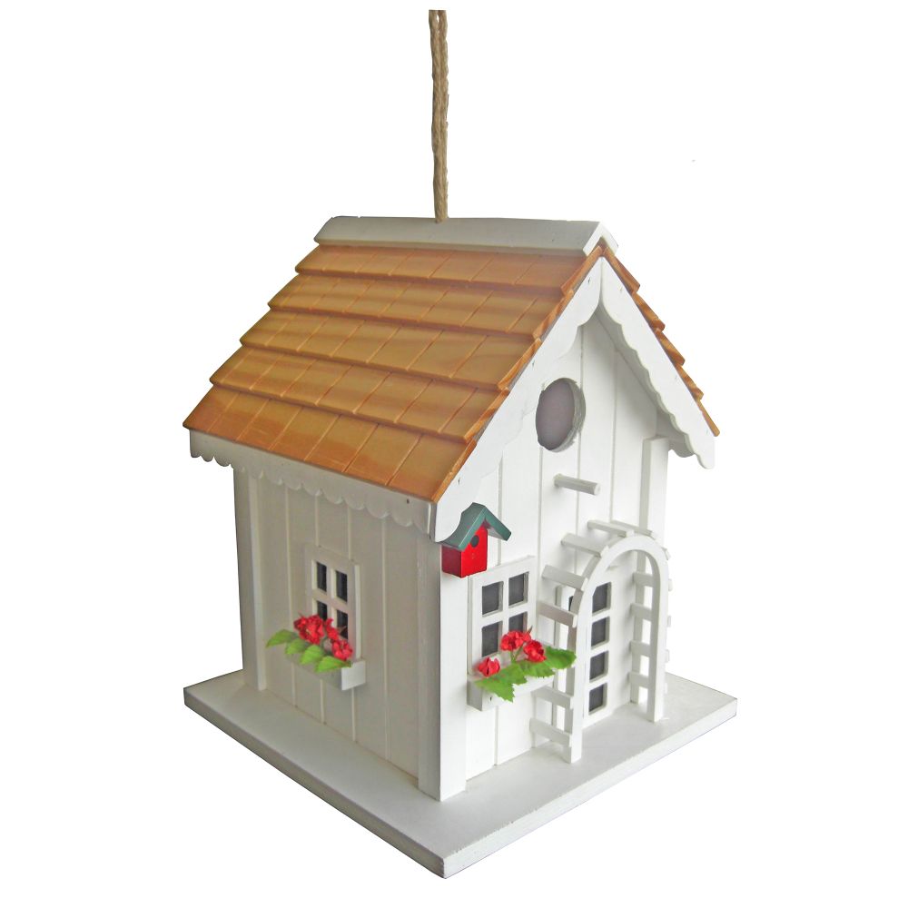 Decorative Wood Bird House-Trellis