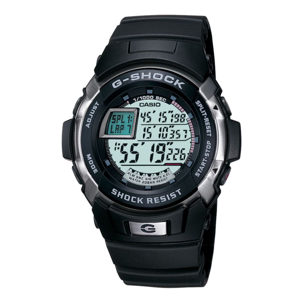 Casio Mens G-Shock Auto Calendar Trainer Watch w/Round Grey Dial & Black Resin Band at Sears.com