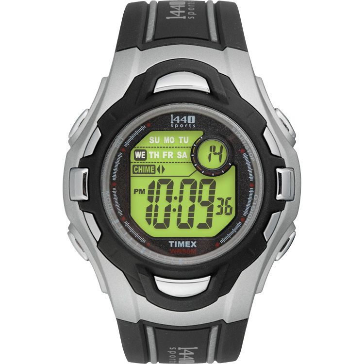Timex Mens Digital Watch with Black Resin Strap and Case at Sears.com