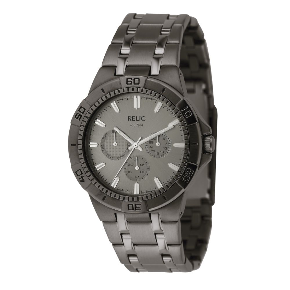 Relic Mens Calendar Day/Date Watch w/Gunmetal Multi Display Dial and Expansion Band at Sears.com